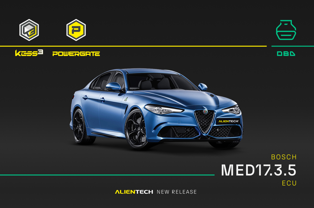 Alientech Upgrade 3.54 – New OBD Protocol for Alfa Romeo Performance Models!